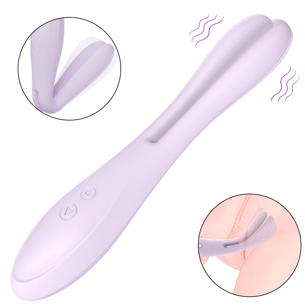 Foldable Couple Vibrator Dual Internal Stimulation