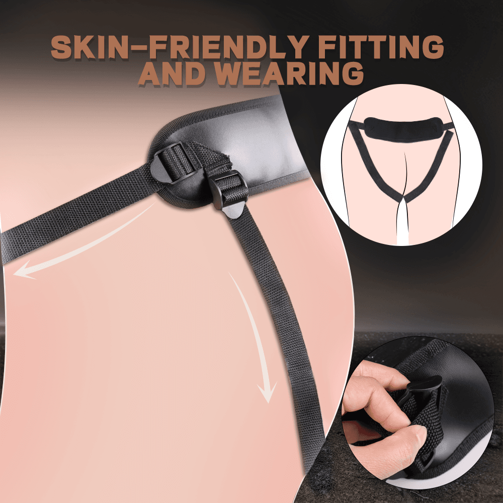 Realistic Strap-on Vibrating Dildo with Suction Cup base