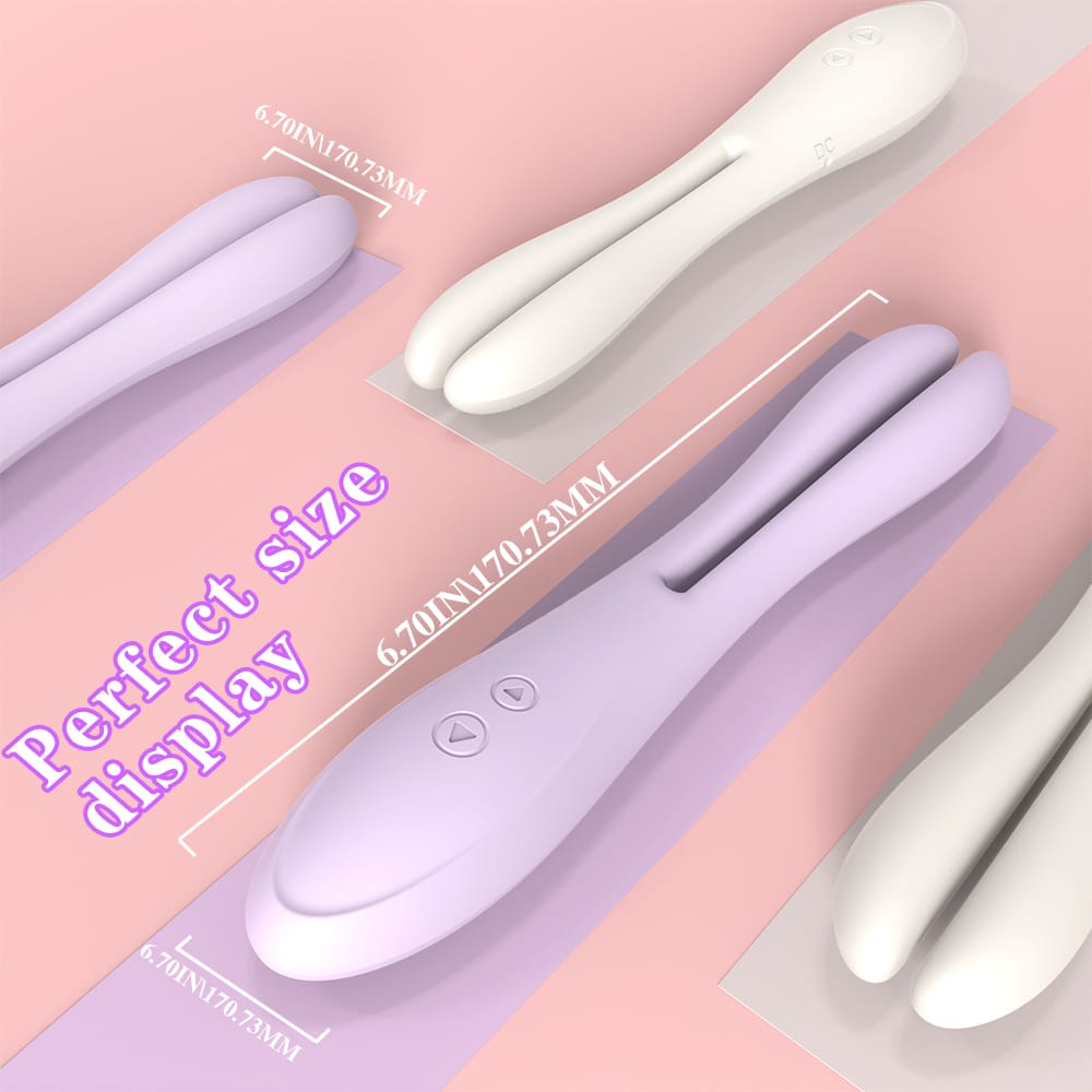 Foldable Couple Vibrator Dual Internal Stimulation
