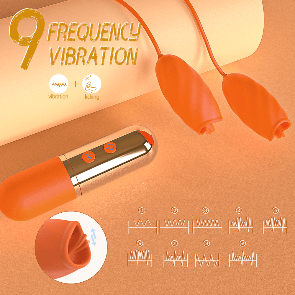 LickTwins USB Rechargeable Double Silicone Vibrator